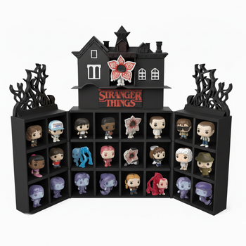 Поличка Будиночок для Фігурок Stranger Things Kinder Joy Funko Pop Stand / Display /Дім для фігурок Дивні Дива