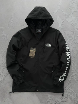 Чоловіча куртка - вітровка The North Face водонепроникна GORE-TEX весняна 3XL чорний