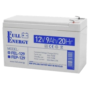 Свинцово-кислотная аккумуляторная батарея Full Energy FEL-129 9А•ч 12В гелевая