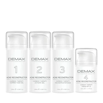 Акне-реконструктор карбокситерапія Demax Acne Reconstructor Carboxy Therapy 3 шт х 100 мл + 50 мл