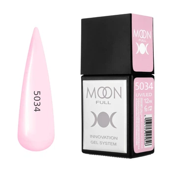 Гель-лак MOON FULL Amazing Color Gel polish №5034 пастельно-рожевий, 12 мл