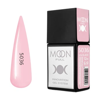 Гель-лак MOON FULL Amazing Color Gel polish №5036 персиково-розовый, 12 мл