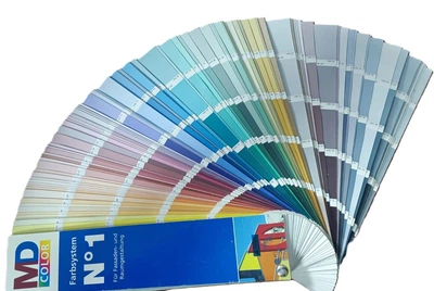 Каталог цветов MD COLOR Swatch Book N 1(Nr.1) - веерная палитра для тонирования красок и штукатурок 700 оттенков (питаний)