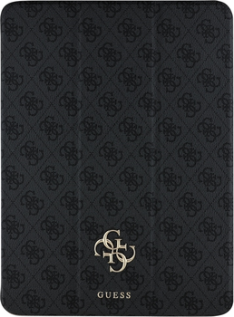 Etui z klapką Guess Magnetic 4G Big Logo do Apple iPad Pro 13" 2024 Black (GUFC13PM24PS4SGK)