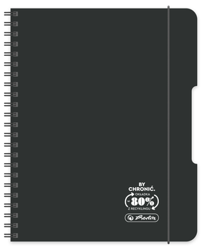 Набір блокнотів Herlitz A4 Eco PP Ocean чорний 4 шт (5901389500622)