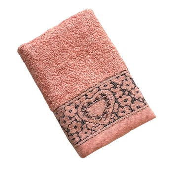 Полотенце кухонное (махровое), 35*70 см, персиковое, 1 шт, арт 020090