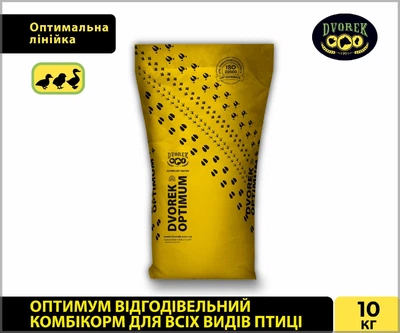 Откормочный комбикорм для всех видов птицы, DVOREK 10 кг (ПК-4)
