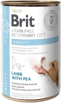 Вологий беззерновий корм для собак Brit Veterinary Diet Obesity