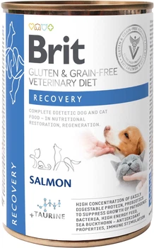 Вологий беззерновий корм для собак Brit Veterinary Diet Recovery