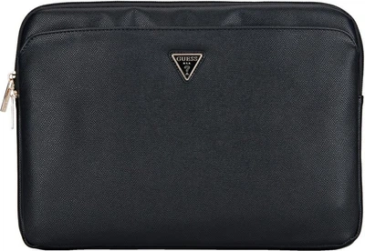 Чохол для ноутбука Guess Grained Zipper Pocket Triangle Logo 14" Black (GUCS14ZPGTSPSK)