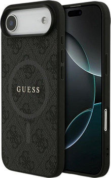 Панель Guess 4G Ring Classic Logo MagSafe для Apple iPhone Air Black (GUHMP17MG4GFRK)