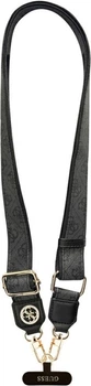 Шнурок Guess Universal CBDY 4G Tether Patch Strass Metal Logo Black (GUUCNP4DGMK)