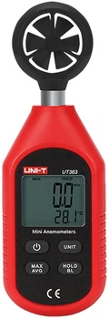 Измеритель температуры и скорости ветра UNI-T 9296 UT363 до 30 м/с (5900804100829)