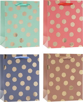 Zestaw torebek prezentowych Rozette Lux Graficzny 34 x 26 x 4.7 cm 12 szt (5907354136193)