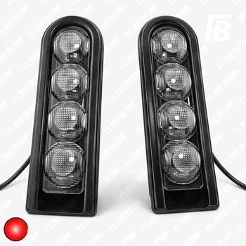 Фонари задние 02 дополнительные для мотоциклов Harley-Davidson Touring (2014–2024) LED чёрные 2 шт.