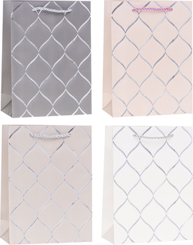 Zestaw torebek prezentowych Rozette Lux Ex-Jumbo 55.3 x 40 x 3.4 cm 12 szt (5907354139804)