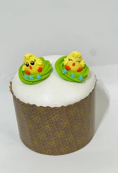 Фигурки сахарные из мастики на паску Курочка в гнездышке