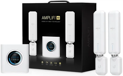 Комплект (из безпроводного маршрутизатора AFi-R и двух точек AFi-P-HD) Ubiquiti AmpliFi High Density (AFi-HD)