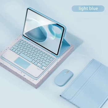 Чехол с клавиатурой и мышкой FegishCase Apple iPad Air 13 Ukrainian keyboard, Blue