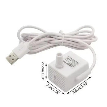 Насос помпа для поїлки-фонтану NPET USB 5A DC 5V-24V , для автоматичної напувалки, питний фонтан NPET (арт3260)