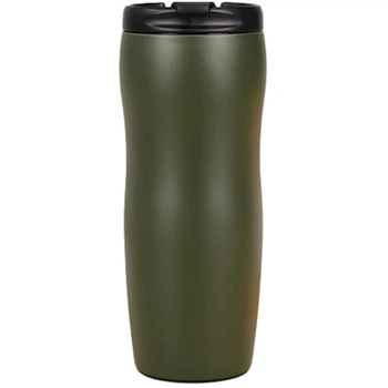 Термокружка Merlion 500 мл з відкидною кришкою, зелена (Mug-500Green)