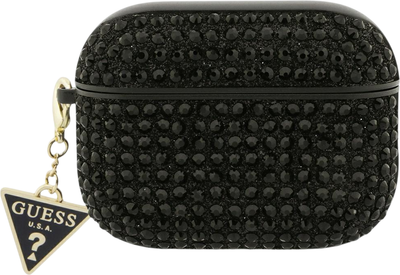 Etui Guess Rhinestone Triangle Charm do Apple AirPods Pro 3 Black (GUAP3HDGTPK)