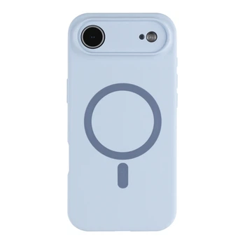 Чохол Premium Glow Silicone Case Full Camera with Magsafe для iPhone 17 Air Blue