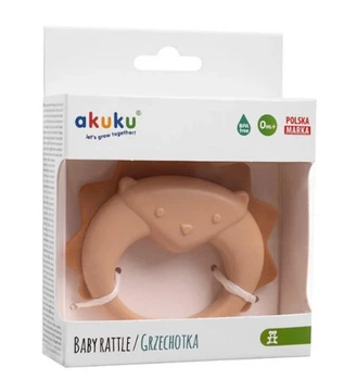 Брязкальце в ручку Їжак з м'якими голками AKUKU, 9408