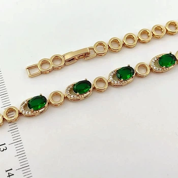 Браслет Xuping Jewelry 5-6мм длина 17-19см медицинское золото позолота 18К 2397