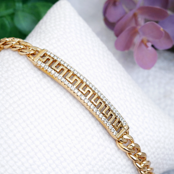 Браслет Xuping Jewelry 6-7мм длина 17-19см медицинское золото позолота 18К 2394