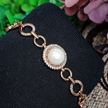 Браслет Xuping Jewelry 8-15мм длина 17-19см медицинское золото позолота 18К 2395