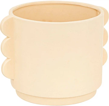 Doniczka ceramiczna Atmosphera WAVY BLISS Beżowy (91744)