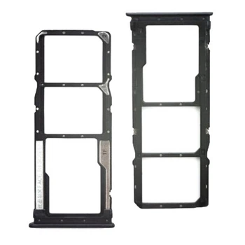 Держатель SIM-карты Xiaomi Redmi 7, С разъемом на карту памяти, Черный - 188890