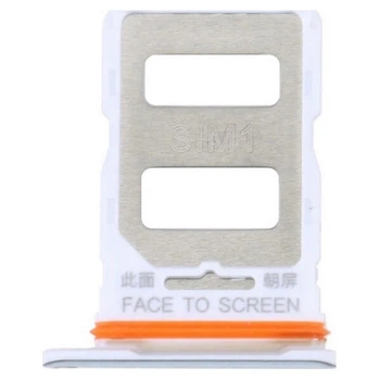 Держатель SIM-карты Xiaomi 12T / 12T Pro, Серебряный - 424817