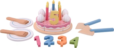 Zestaw do zabawy Joueco Birthday Cake 17 elementów 80121 (8711866801213)