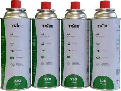 Комплект картриджів газових Tribe цангових 220 г 4 шт (T-HF-0011)