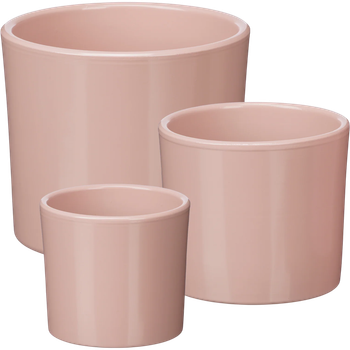 Zestaw doniczek ceramicznych Ibergarden Ø 14, 17, 22 cm Różowy (100084)