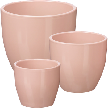 Zestaw doniczek Ibergarden Ø 14, 17, 22 cm Różowy (100081)