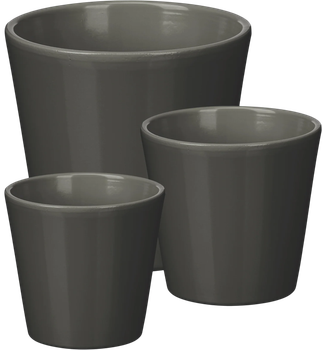 Zestaw doniczek Ibergarden Ø 14, 17, 22 cm Antracyt (100085)