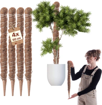 Кокосова опора для рослин Kadax Cande 60 см 4 шт. (K12758)