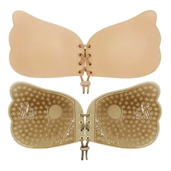 Самоклейний бюстгальтер-невидимка Fly Bra Бежевий S-XS
