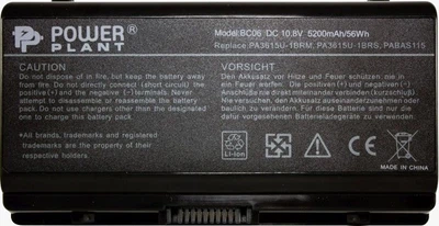 Аккумулятор PowerPlant PA3615U-1BRS для Toshiba Equium L40 Black (10.8V/5200mAh/6 Cells) (NB00000208)