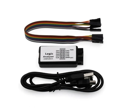 USB логічний аналізатор 24 МГц, 8-канальний, для MCU, ARM, PIC, тестування цифрових схем (IN-633212)
