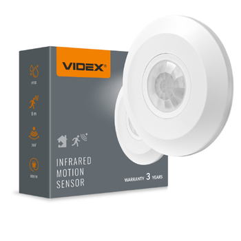 Датчик руху та освітленості VIDEX VL-SPC05W 220V 800W інфрачервоний