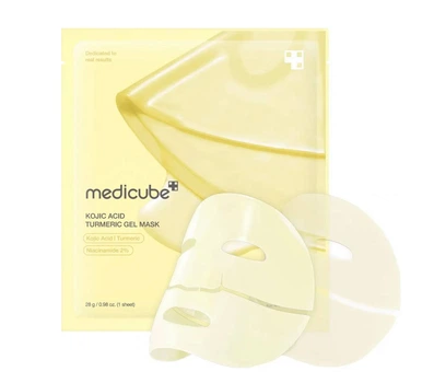 Medicube Kojic Acid Turmeric Brightening Gel Mask Осветляющая гидрогелевая маска с койевой кислотой и куркумой