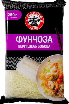 Вермишель бобовая Hokkaido Club Фунчоза 250 г (4820172444428)