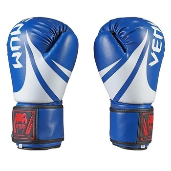 Боксерские перчатки синие Venum DX-2145 размер 14 oz