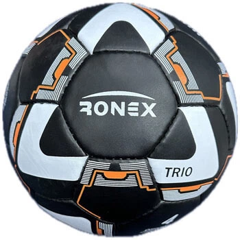 М'яч футбольний №4 Ronex TRIO чорний