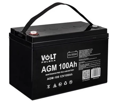Акумулятор для ДБЖ Volt Polska необслуговуваний AGM 12V 100 Ah 6AKUXAG100