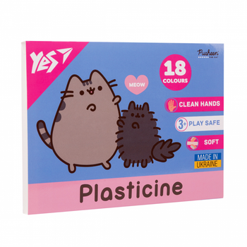 Пластилин Yes Pusheen 18 цветов 360 г